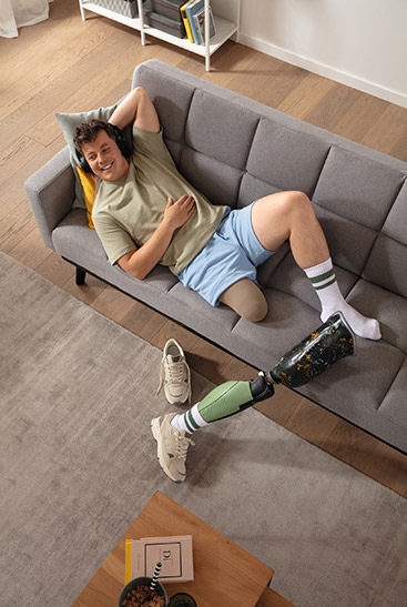 1st lifestyle image Man wearing Juzo Classic Seamless stump shrinkers